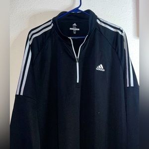 38
adidas Men's ADVS20R736 3 Stripe Shoulders French Terry 1/4 Zip Pullover